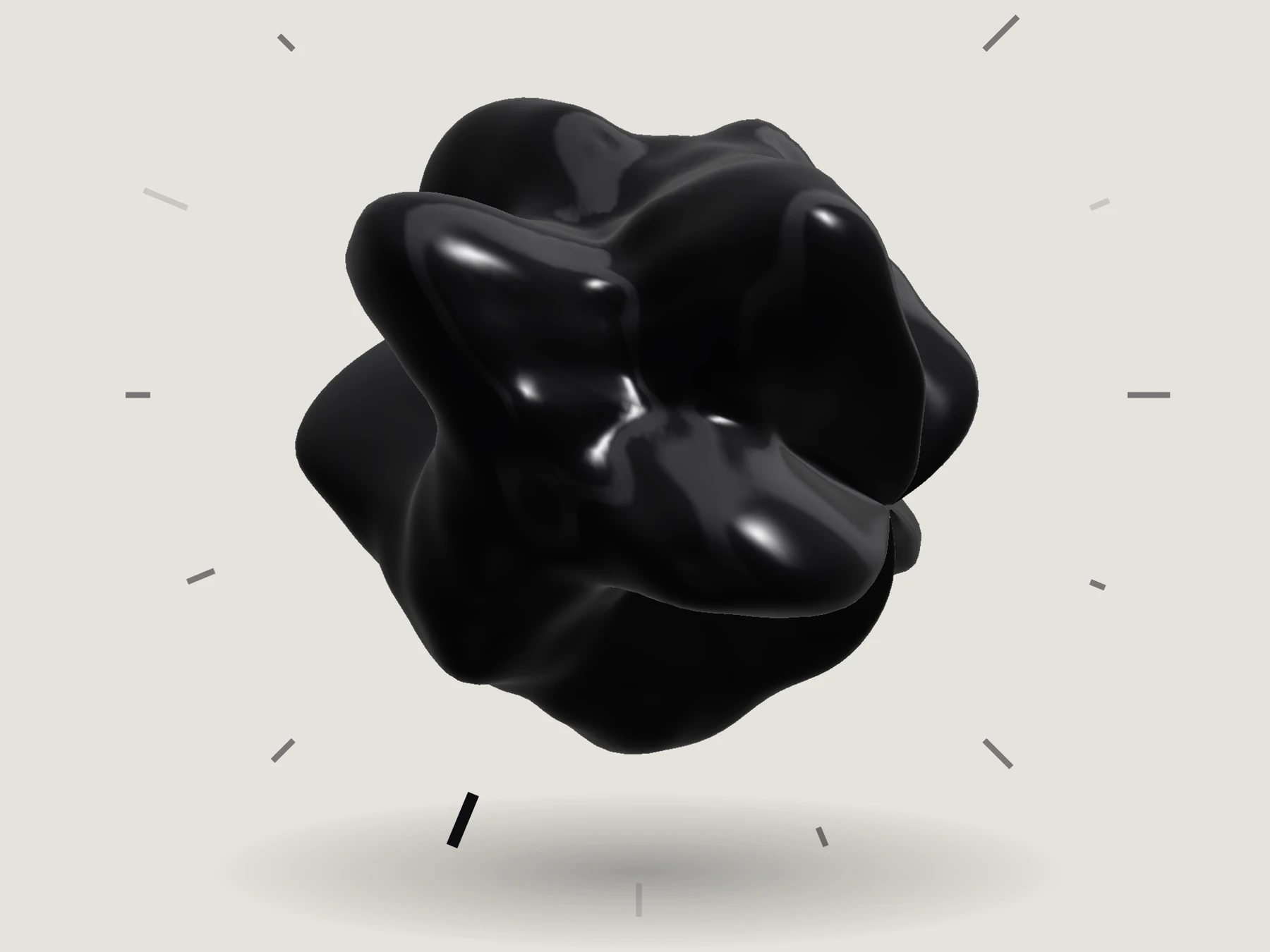 The black 3D object from ASW Series ONE